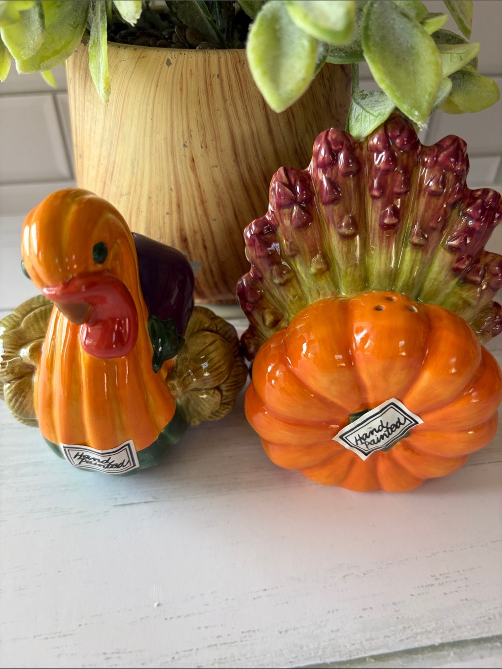 Dept. 56 Vintage - Fall Colors Salt and pepper shakers